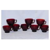 8 Monarch Royal Ruby Red cups
