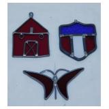 4 stained glass window suncatchers & more
