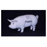 Vintage Purdue University ceramic pig bank,