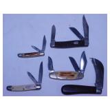 5 pocket knives: Imperial - Frost - Parker -