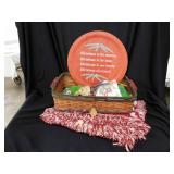 Christmas themed throw - 2 handled woven