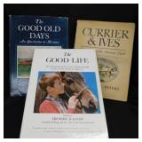 1942 Currier & Ives print book - 1960 The Good