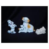 3 dog figurines, tallest is 2.5"