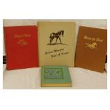 4 vintage horse books: 1942 Luck and Pluck by