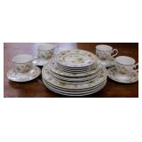 Vintage Noritake Ireland Amapola china for 4: