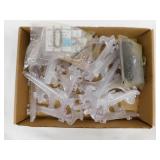 Box 3" plastic easels & plate hangers - & more