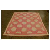 Antique hand stitched floral quilt