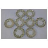 22 antique butter pats,