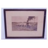 1905 Spring print by Anton Mauve, matted & framed,