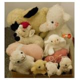 10 plush lamb sheep toys