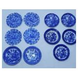 18 antique butter pats,