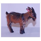 Vintage cast iron Billy Goat coin bank, 4" tall