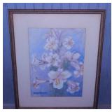 2 original watercolor paintings in frames -