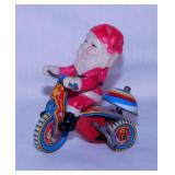 Vintage Suzuki celluloid Santa Claus on tin litho