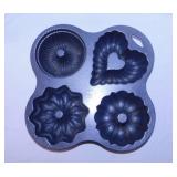 Nordic Ware 9 cup quartet bundt cake pan
