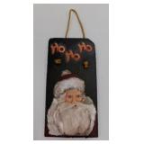 Hand painted Christmas Santa Claus slate,