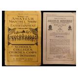 2 vintage Black Americana Minstrel Show