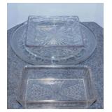 Vintage Indiana Glass relish tray - Serving tray,
