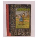 Three 1917 Peter Rabbit books: Went to Sea -