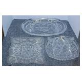 Antique Thistle glass footed bowl, 6" - Antique