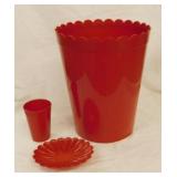 Ransburg waste can, 11" - Soap dish - Cup