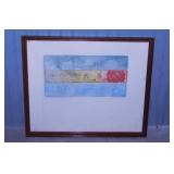 1984 Pacific Ocean intaglio pencil signed by the