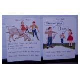 Two 1965 MacMillan double sided school posters,