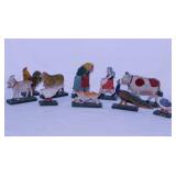 Antique German carved wood toy folk art farm play