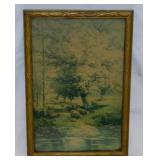 Antique Pastoral Sheep print by Carl Phillip Weber