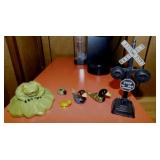 4 blown glass figurines: 2 ducks - 2 turtles -