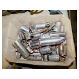 1/2" & 3/8" drive sockets, mixed brands