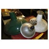 2 porcelain shop lights