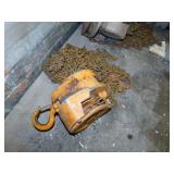 Harrington Peerless half ton chain hoist w/ hooks