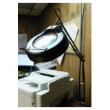 LTS portable desk clamp-on magnifier lamp light