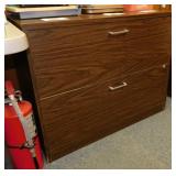 Wooden 2 drawer office cabinet, 3