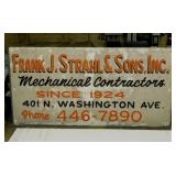 3 large Frank Strahl signs, 8