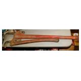 2 Ridgid steel pipe wrenches: 48" & 36"