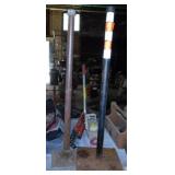 2 metal sign post stand, 39" tall