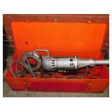 Ridgid pipe threader in metal case