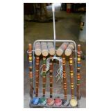 Lawnplay croquet set, missing one mallet