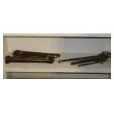 9 Ampco brass combination wrenches - 4 adjustable