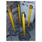4 barricade post stands
