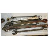 11 large combination wrenches, mostly Williams &
