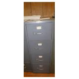 HON metal 4 drawer filing cabinet,