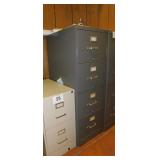 HON metal 4 drawer filing cabinet,