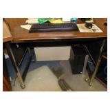 Small rolling office desk table