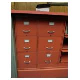 Cole metal 6 drawer filing cabinet, 15" x 40" tall