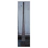 Antique equipment mover bar w/ wheels, 7