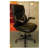 Executive office chair on casters