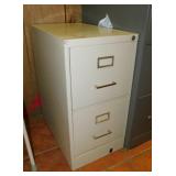 Metal 2 drawer legal filing cabinet,